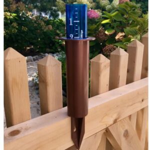 World's Coolest Rain Gauge, Mount, Plastic, Measure, Monitor, Conserve, Precipitation, Easy to Read, Deck, Patio, Garden, Lawn, Made in The USA