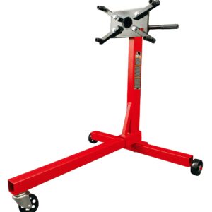 BIG RED T23401 Torin Steel Rotating Engine Stand with 360 Degree Rotating Head: 3/8 Ton (750 lb) Capacity, Red