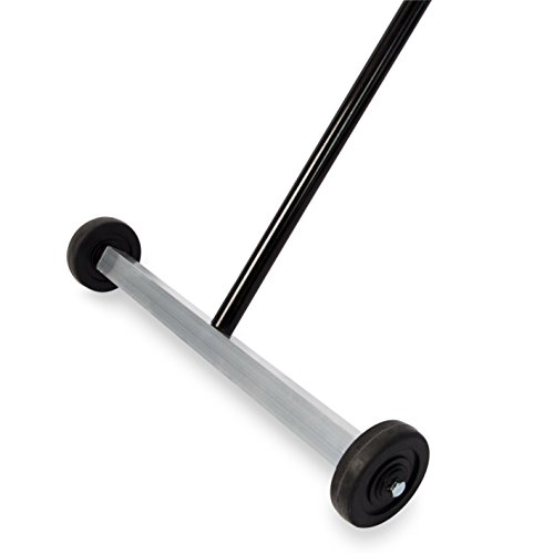 Master Magnetics - Magnetic Sweeper with Wheels, 14.5” - Pick up Nails, Needles, Screws and More 07263