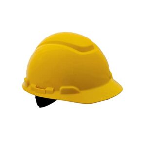 3m non-vented hard hat with ratchet adjustment, medium, yellow