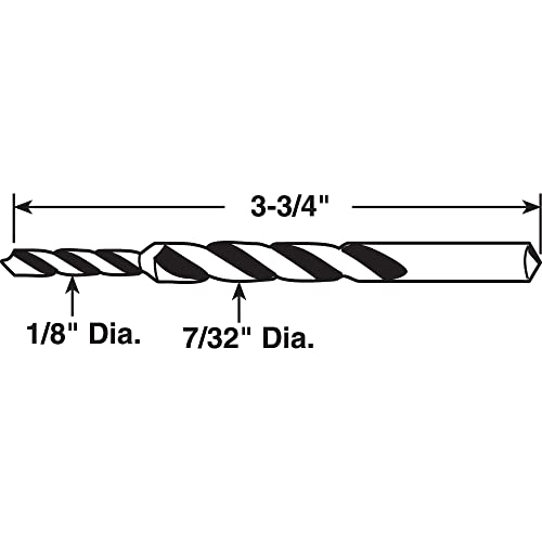 Make-2-Fit P 7922 Step Drill for Plunger Latches (Single Pack)