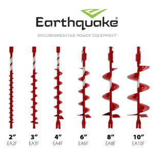 Earthquake EA10F 10-Inch Diameter 36-Inch Long Earth Auger with Fishtail Point and Flex Coil Shock Spring