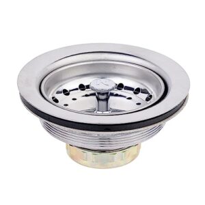 keeney 1431ssbx sink strainer with fixed post basket, stainless steel