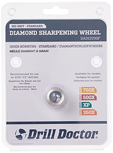 Drill Doctor DA31320GF 180 Grit Diamond Replacement Wheel for 350X, XP, 500X and 750X