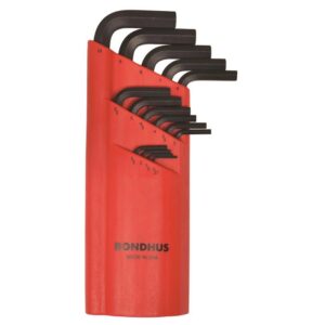 bondhus 10995 set of 15 balldriver l-wrenches, proguard finish, sizes 1.27-10mm