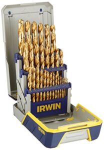 irwin drill bit set, titanium nitride coated, 29-piece (3018003)