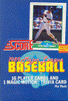 1989 score baseball wax box (randy johnson rookie!) [toy]