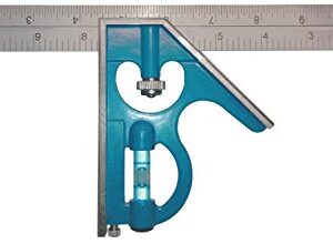 Empire Level E250 12-Inch Heavy Duty Professional Combination Square w/Etched Stainless Steel Blade and True BlueR Vial