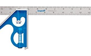 Empire Level E280 16-Inch Heavy Duty Professional Combination Square w/Etched Stainless Steel Blade and True BlueR Vial