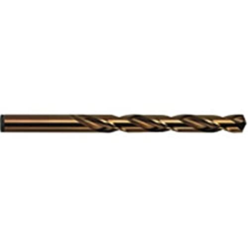 Irwin Tools 3016021 Single Cobalt Alloy Steel High-Speed Steel Drill Bit, 21/64" x 4-5/8"