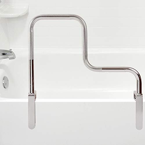 DMI Grab Bar Tub and Shower Handle, Bathtub Grab Bar, Safety Rail, For Safety and Stability, Rust Resistant, Chrome