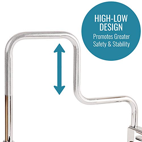 DMI Grab Bar Tub and Shower Handle, Bathtub Grab Bar, Safety Rail, For Safety and Stability, Rust Resistant, Chrome