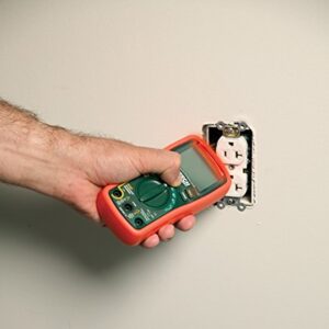 Extech EX330 Autoranging Mini Multimeter with NCV and Type K Temperature, orange and green