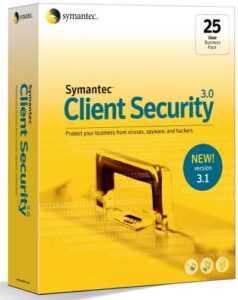 symantec client security 3.1 with groupware protection business pack 25 user