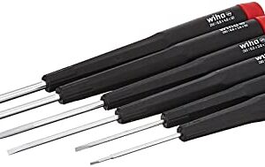 Wiha 26090 Precision Slotted Screwdriver with Precision Handle, 6 Piece Set, multi, one size