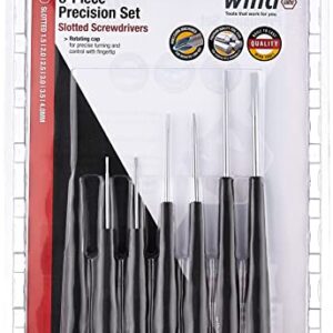 Wiha 26090 Precision Slotted Screwdriver with Precision Handle, 6 Piece Set, multi, one size