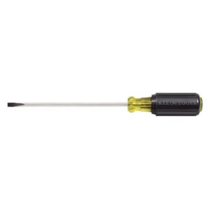 klein tools 601-10 flat head screwdriver, 3/16-inch cabinet tip with 10-inch round shank