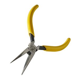 Klein Tools D307-51/2C Pliers, Needle Nose Pliers, Slim, 1/32-Inch Point Diameter, 5-Inch