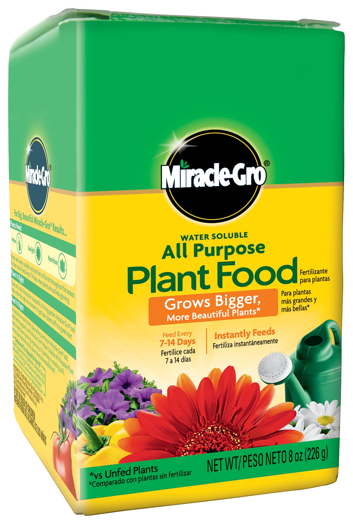 Miracle-Gro Water Soluble All Purpose Plant Food, Fertilizer for Indoor or Outdoor Flowers, Vegetables or Trees, 8 oz.