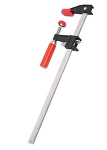 bessey clutch style bar clamps - 24 in 600 lb - gscc2.524- woodworking clamps with ergonomic handle, non-marring pads, durable cast-iron jaws & serrated rail for carpentry & cabinetry