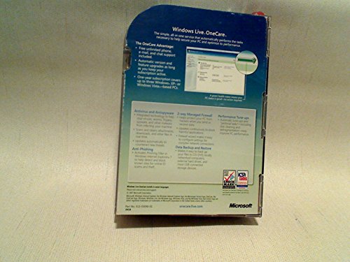 Microsoft Windows Live OneCare 1.0 For Windows XP