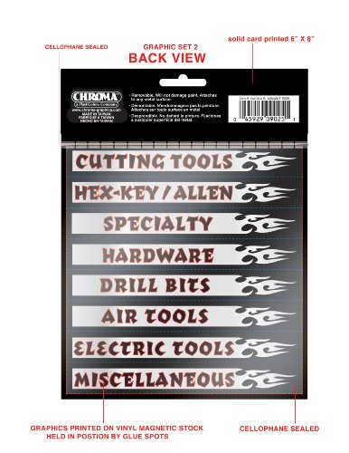 Chroma 9025 Toolbox Magnet, Silver