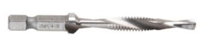 greenlee dtap1/4-20 combination drill, tap, and deburr bit with quick change hex, 1/4-20 nc