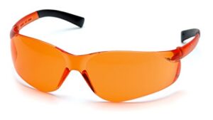 pyramex safety ztek safety glasses, orange frame/orange lens, s2540s