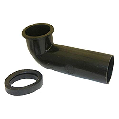 LASCO 39-9019 Insinkerator Disposal Replacement Plastic Outlet Elbow OEM No. 8219A with Seal,Black