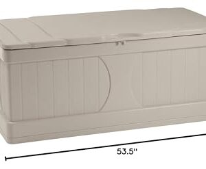 Suncast Indoor/Outdoor 99 Gallon Large Deck Box, Taupe