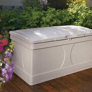 Suncast Indoor/Outdoor 99 Gallon Large Deck Box, Taupe