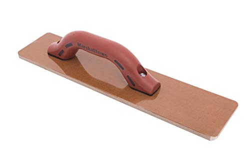 MARSHALLTOWN Resin Hand Float, 16 x 3-1/2 Inch, DuraSoft Handle, Laminated Canvas Resin, Concrete Tool, Easily Works Color Hardeners into Concrete, Square End, Concrete Tools, Made in USA, 4526D