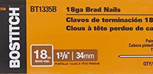 BOSTITCH BT1335B 1-3/8-Inch 18 Gauge Brad Nails (3,000 per Box) , Brown
