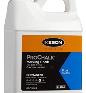 Keson PM103BLUE ProChalk Permanent Chalk, Blue, 3-Pounds