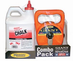 keson g1003r giant chalk box combo with 3-pounds of red chalk