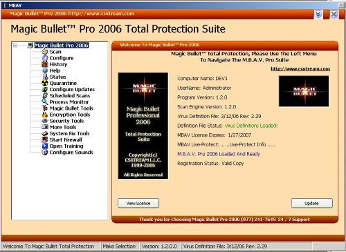 Magic Bullet Antivirus Pro 2006