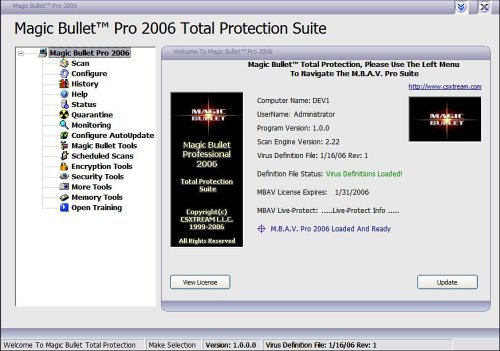 Magic Bullet Antivirus Pro 2006