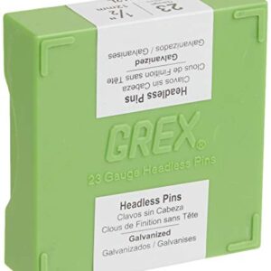 Grex P6/12L 1/2 In. 23 Ga. Headless pins, Galvanized, 10M/Bx