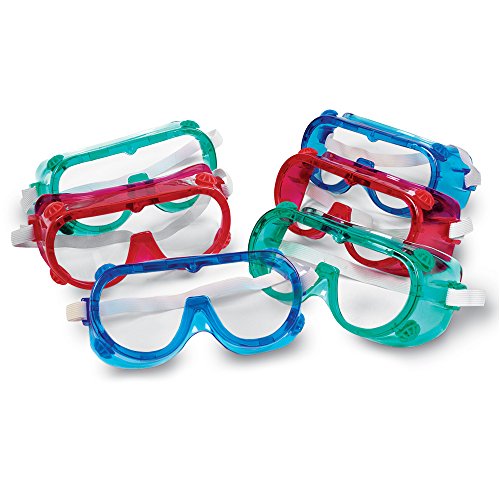 Learning Resources Colored Safety Goggles - 6 Pieces, Ages 4+ Classroom Accessories, Perfect For Kid's Science Experiments