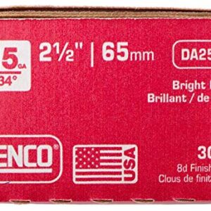 Senco DA25EPB 15 Gauge by 2-1/2 inch Length Bright Basic Finish Nail (3,000 per box)