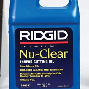 RIDGID 70835 Thread Cutting Oil, 1 Gallon of Nu-Clear Pipe Threading Oil