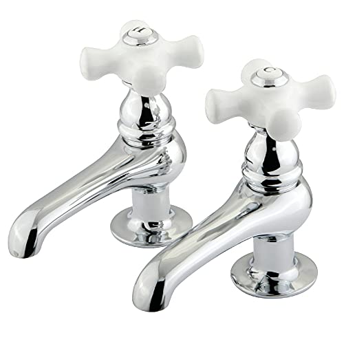 Kingston Brass KS3201PX Restoration Basin Faucet, 3-1/2", Polished Chrome