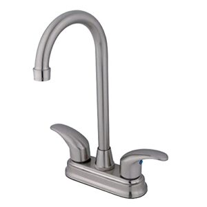 kingston brass kb6498ll legacy 4-inch center bar faucet, 4-3/4-inch, brushed nickel