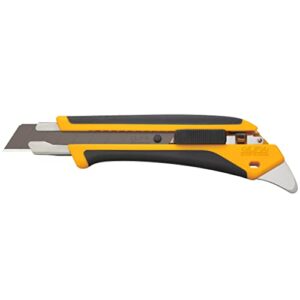 olfa 18mm heavy-duty utility knife (la-x) - multi-purpose no-slip grip utility knife w/ reinforced fiberglass handle & snap-off blade, replacement blades: any olfa 18mm blade