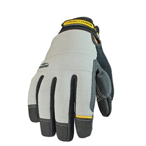 youngstown glove company mens kevlar gloves, gray, large us