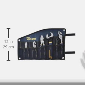 IRWIN VISE-GRIP Pliers Set with Tool Wrap, 5-Piece (2078708) , Blue