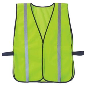 ergodyne safety 1-pack non certified standard vest, lime, one size us