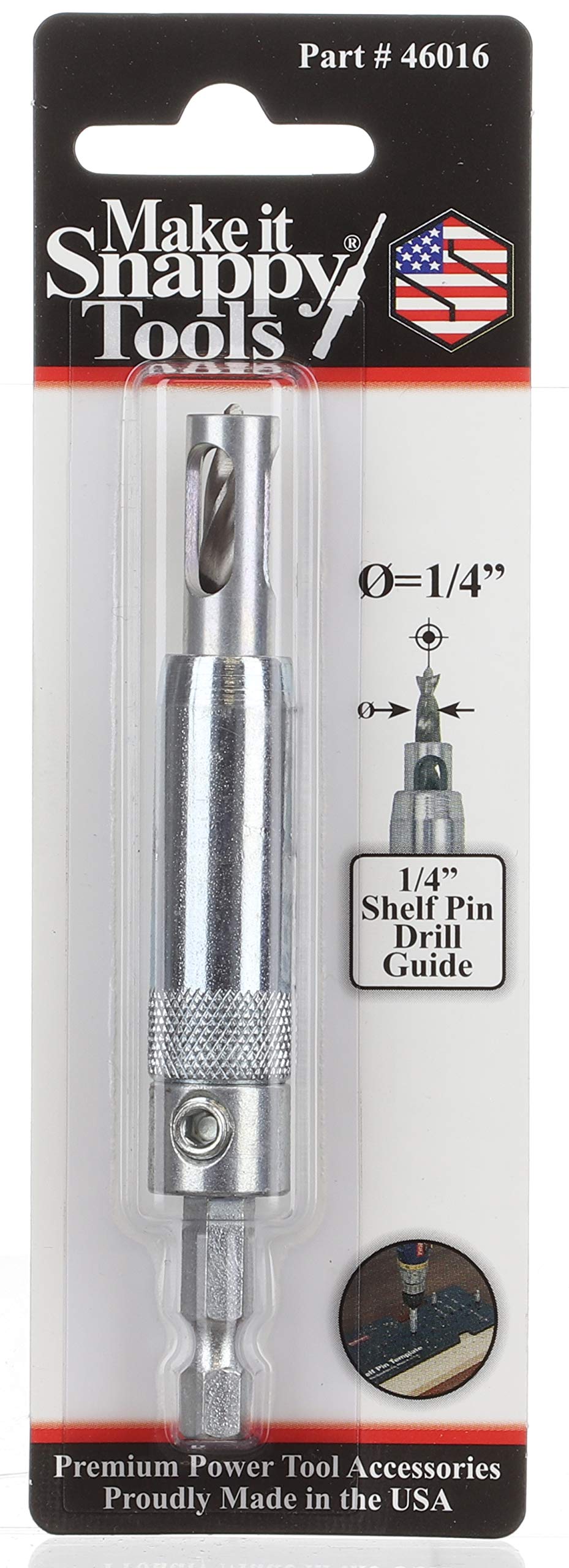 Snappy Tools Shelf Pin Bit, 1/4"