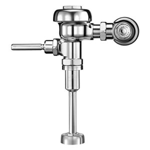 sloan regal 186 exposed manual urinal flushometer, 1.5 gpf manual flush valve - single flush non-hold-open handle, fixture connection top spud, polished chrome finish, 3082653