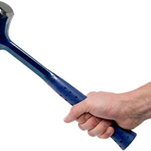 ESTWING Fireside Friend Axe - 14" Wood Splitting Maul with Forged Steel Construction & Shock Reduction Grip - E3-FF4, Blue